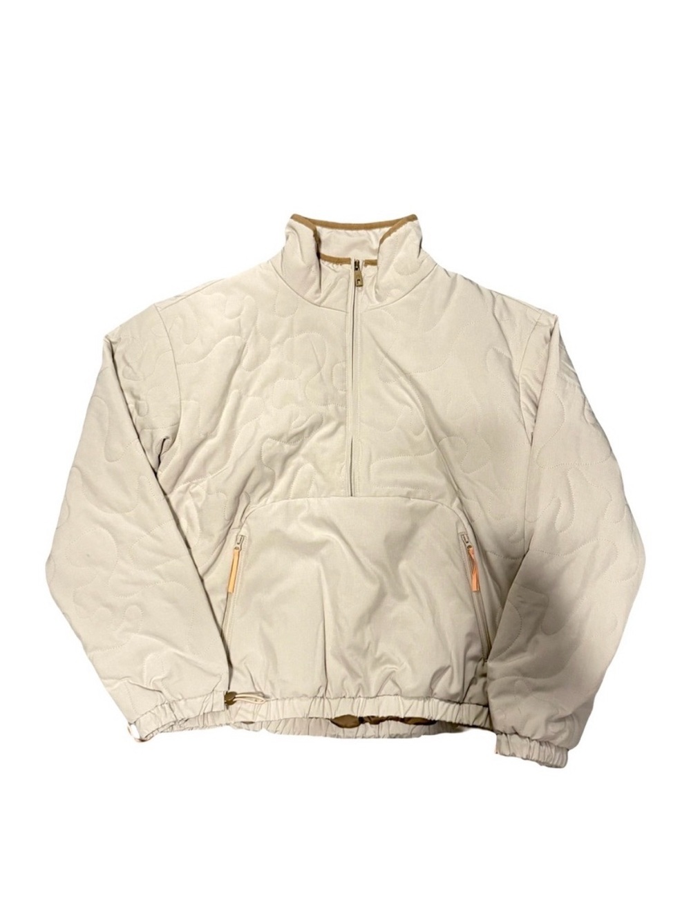 Avalanche Beige Quilted Half-Zip Pullover Jacket - Picture 2 of 6